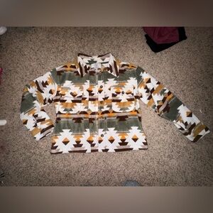 Patterned Jacket with Earth Tones